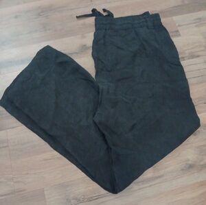 Johnny Was Black Drawstring Jogger Flowy Pants